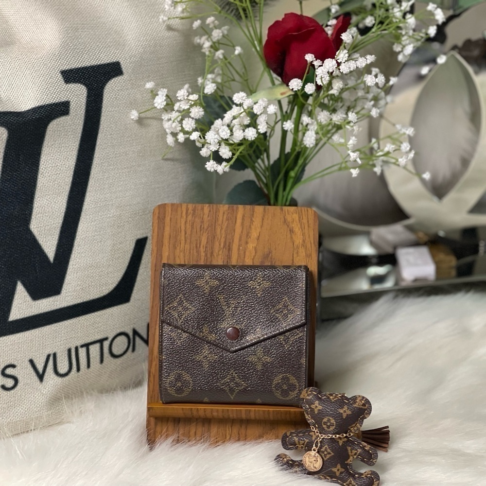 VINTAGE LOUIS VUITTON MONOGRAM PORTEFEIULLE ELISE TRIFOLD WALLET​ 100% AUTHENTIC
